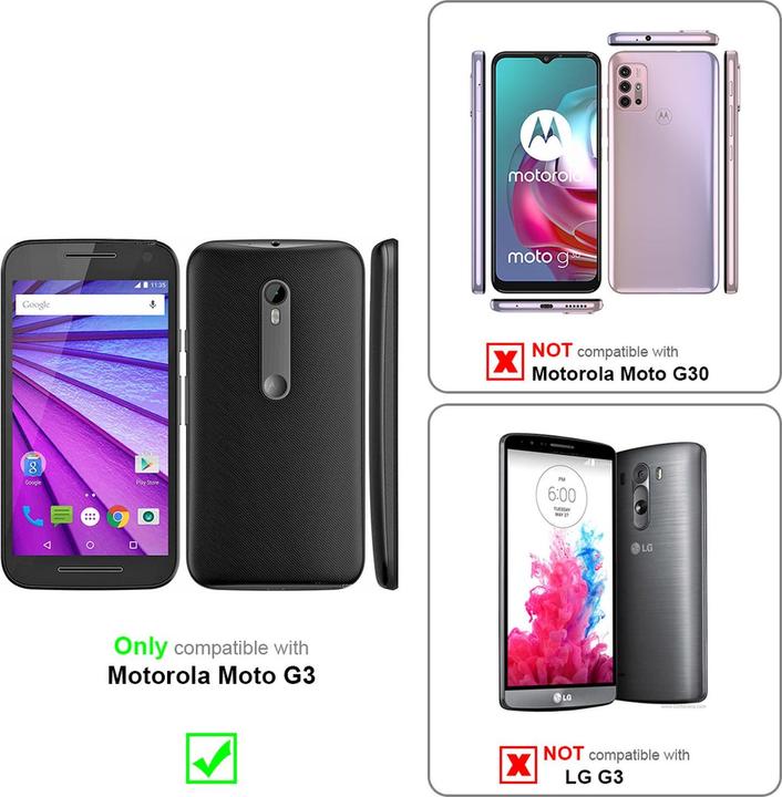 Actual product image Cadorabo Book Jeans Optics Cover (Motorola Moto G30)