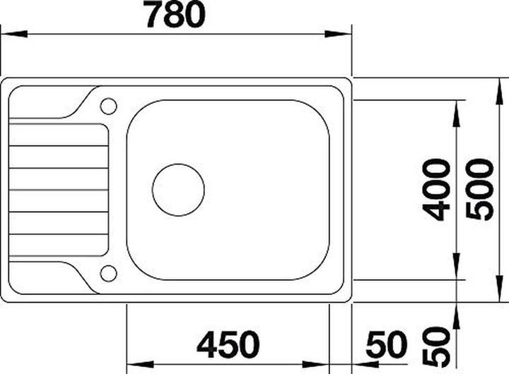 Produktbild Blanco Dinas XL 6 S Compact (Einbauspüle, 78 cm, 50 cm)
