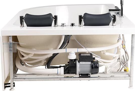 Actual product image Home Deluxe Whirlpool bath 2 persons DOLPHIN (left) - 180x120x65cm (120 cm, 180 cm)