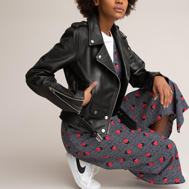 Actual product image La Redoute Collections Leather jacket Gaston (46)