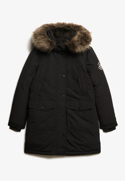 Actual product image Superdry EVEREST FAUX FUR PARKA JACKET Dames Jas - Maat M (12XL)