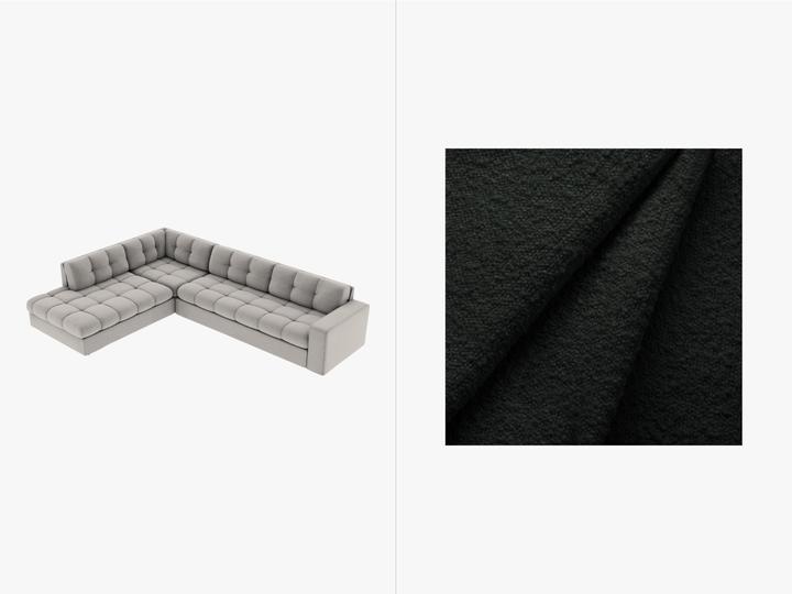 Immagine prodotto CXL by Christian Lacroix Divano Boucle ad angolo sinistro, "Yohan", 5 posti, 236x199x72 Realizzato in Europa (Divano ad angolo)