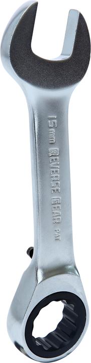 Actual product image KS Tools GEARplus ratchet ring open end wrench short (15 mm)