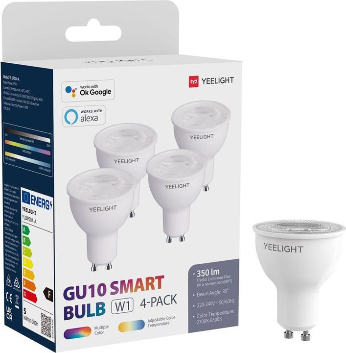 Produktbild Yeelight W2 (GU10, 4.50 W, 350 lm, 4 x, F)