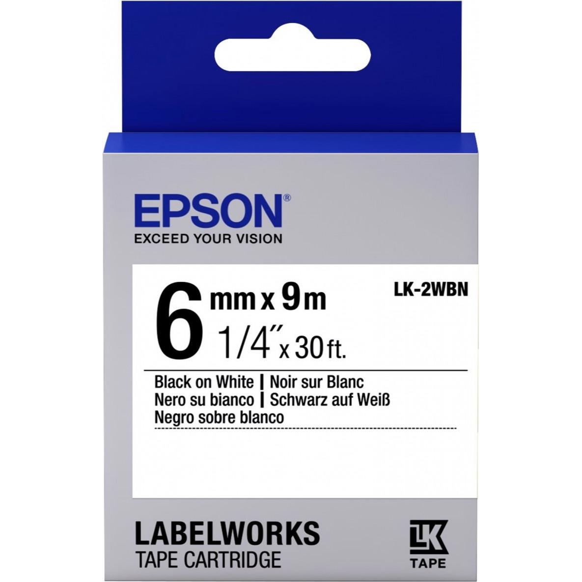 Epson, Beschriftungsband, Etikettenkassette Lk-7wbn (3.60 cm, Schwarz)