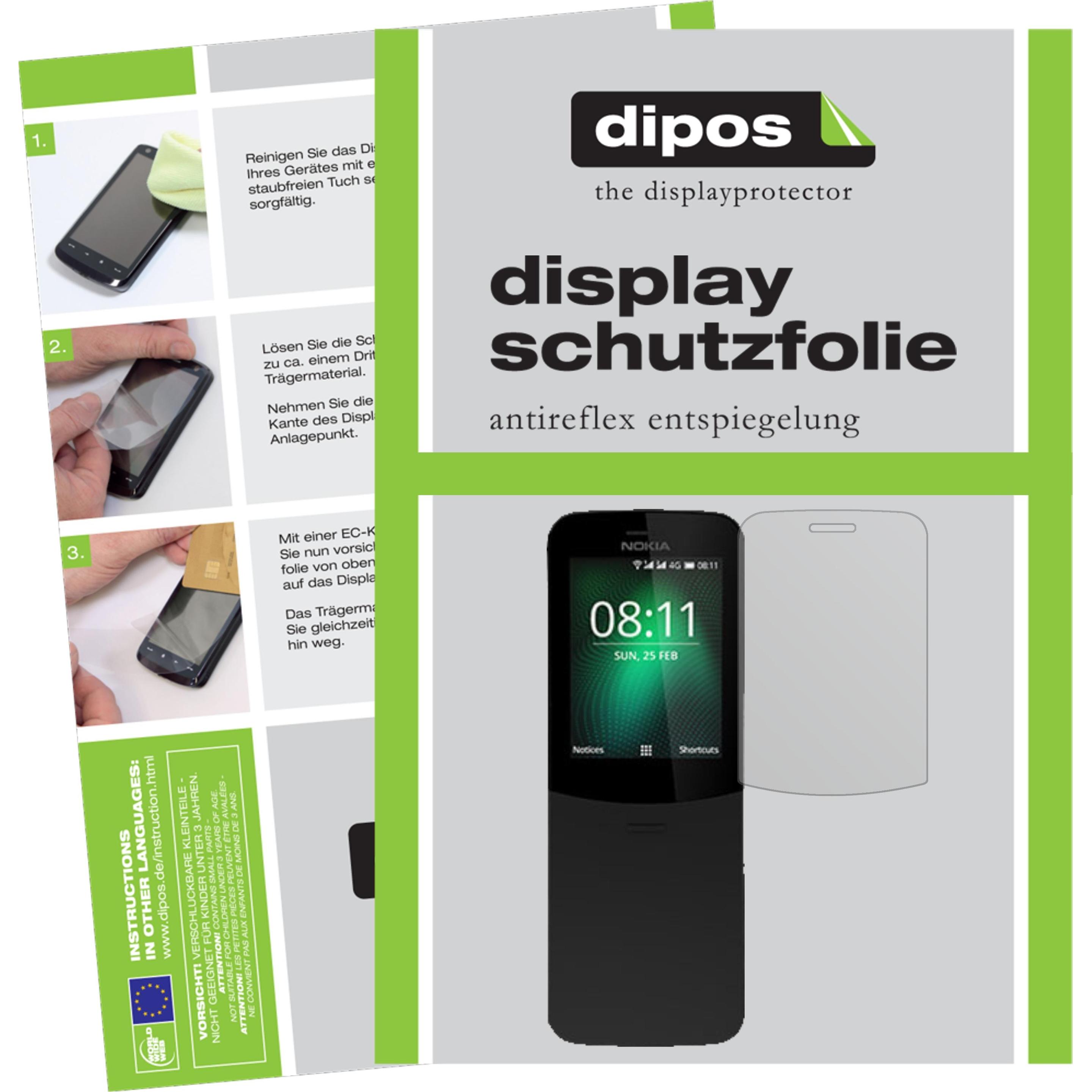 Thumbnail - Dipos Displayschutzfolie Antireflex (5 Stück, Nokia 8810), Smartphone Schutzfolie, Transparent