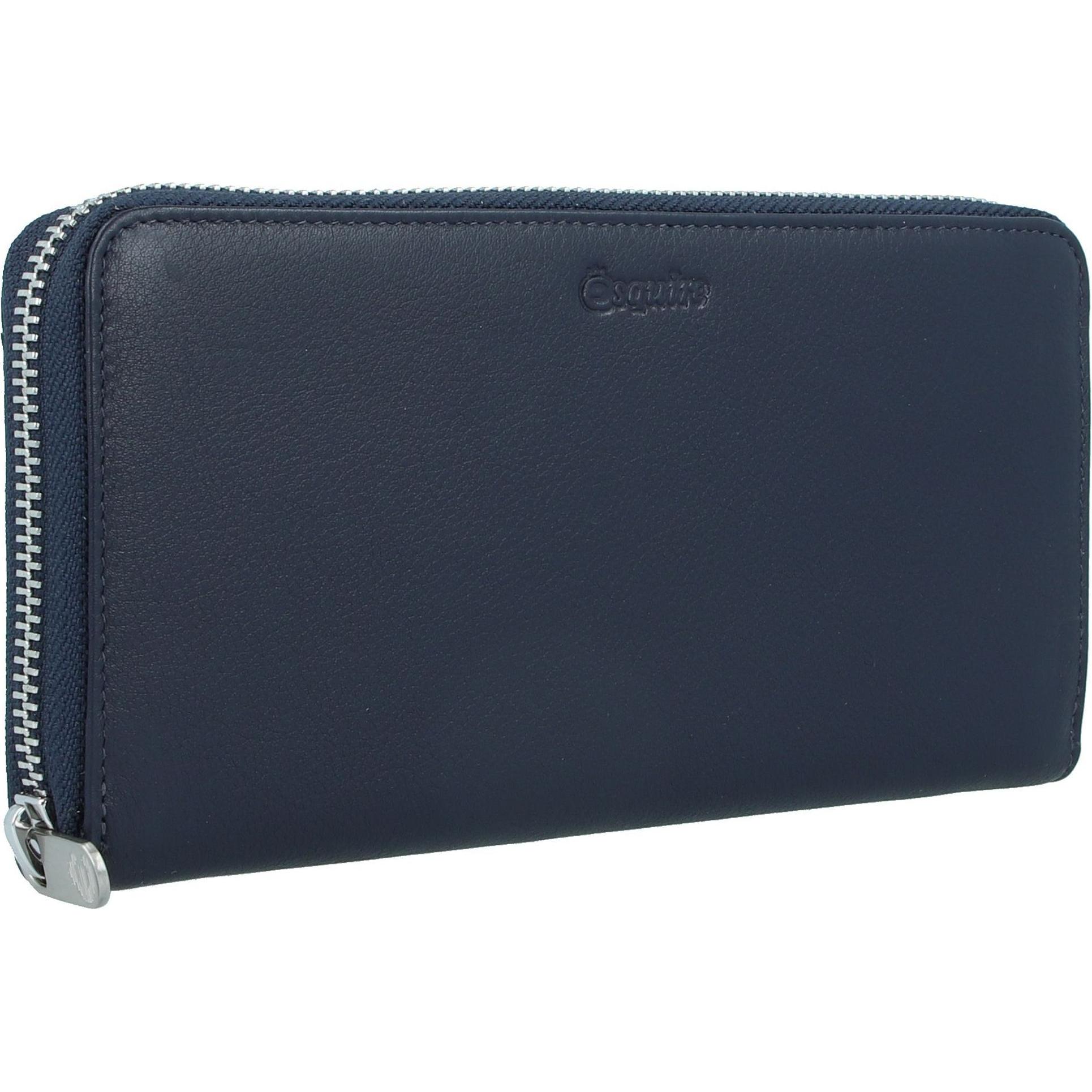 Thumbnail - Esquire, Damen, Portemonnaie, Viktoria Geldbörse RFID Leder 19 cm, Blau
