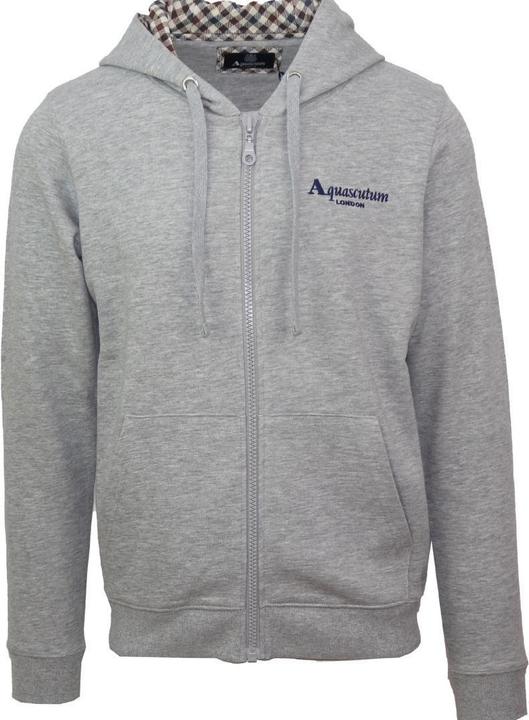 Immagine prodotto Aquascutum Felpa con Cappuccio e Zip Intera Logo Classico Uomo (XL)