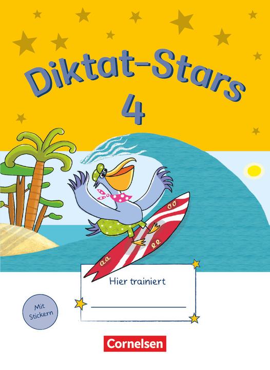 Produktbild Diktat-Stars 4. Schuljahr. Allgemeine Ausgabe. Übungsheft mit Lösungen (Deutsch, 2012)