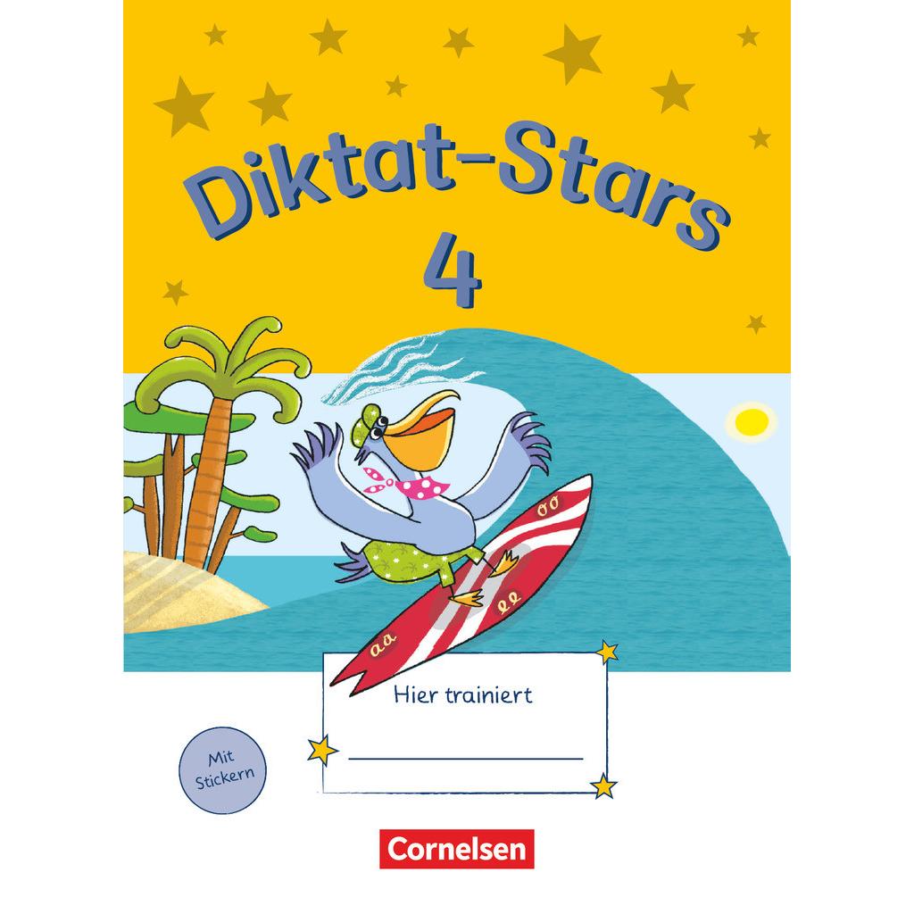 Diktat-Stars 4. Schuljahr. Allgemeine Ausgabe. Übungsheft mit Lösungen, Schulbücher