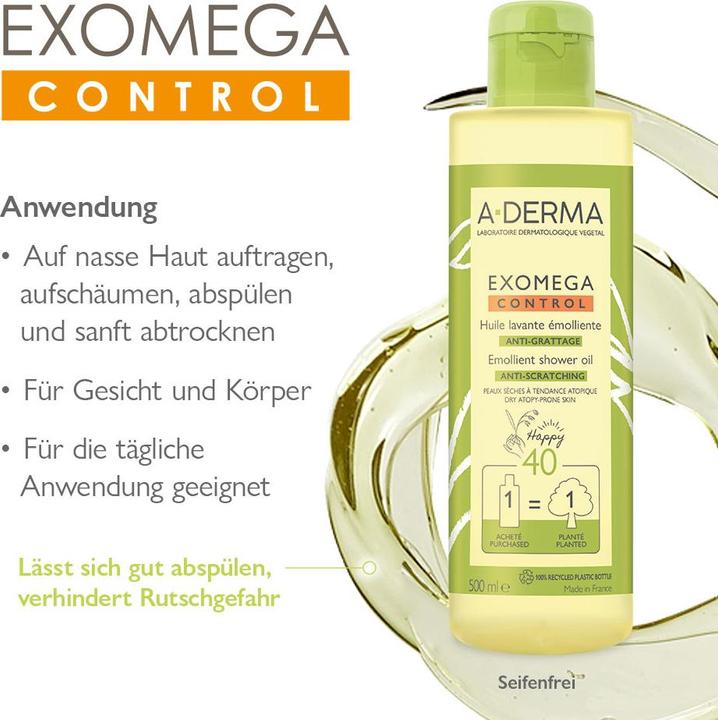 Immagine prodotto A-Derma Olio detergente EXOMEGA CONTROL (Olio detergente, 500 ml)