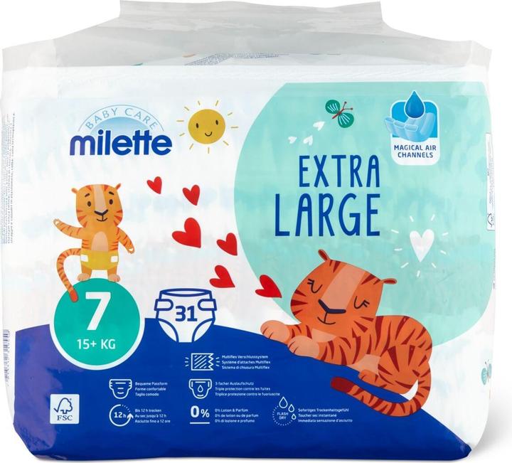 Produktbild Milette Extra Large 7 (Gr. 7, Tragepack, 31 Stk.)