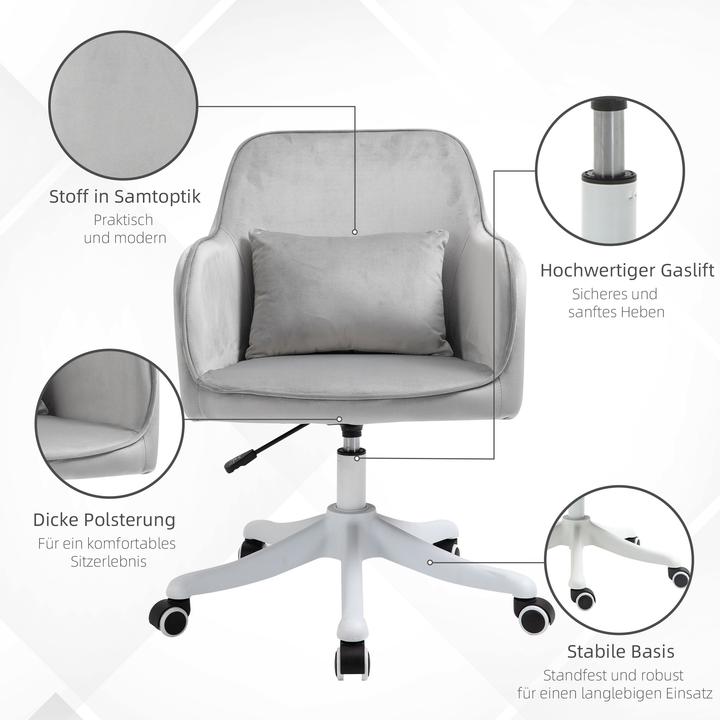 Actual product image Vinsetto Office Chair Height Adjustable with Vibration Function (43 - 50.50 cm)