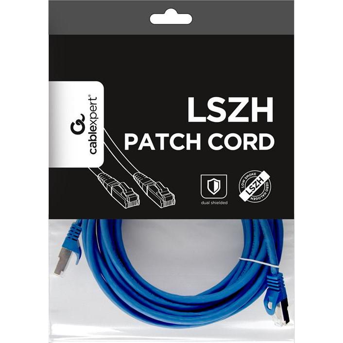 Thumbnail - Gembird PP6A-LSZHCU-B-5M patch cord RJ45 (S/FTP, CAT6a, 5 m), Netzwerkkabel