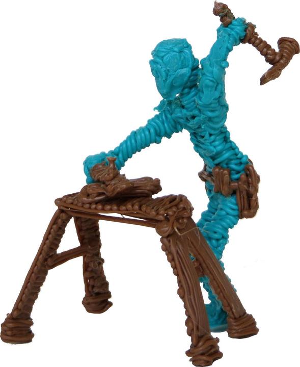 Actual product image 3Doodler AB-MIX2 3D printing material ABS Bronze Light Blue Silver Violet White 2 (ABS, 3 mm, 50 g)