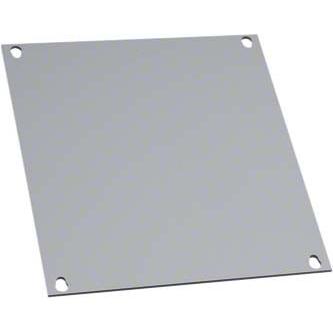 Hager HAG FL409A Orion,Montageplatte,Metall,500x500x2mm, Elektronikzubehör + Gehäuse, Silber