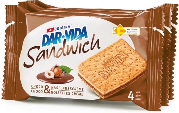 Image du produit Dar-Vida Sandwich Crème Choco et Noisettes 3 x 65g (3 pcs, 195 g)