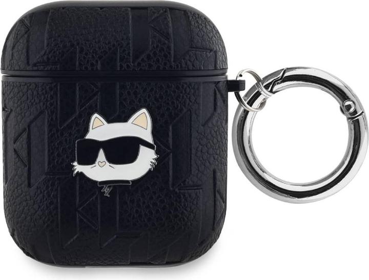 Image du produit Karl Lagerfeld KLA2PGCHPK AirPods 1/2 couverture czarny/black Monogram Choupette Head (Manchon pour casque d'écoute)
