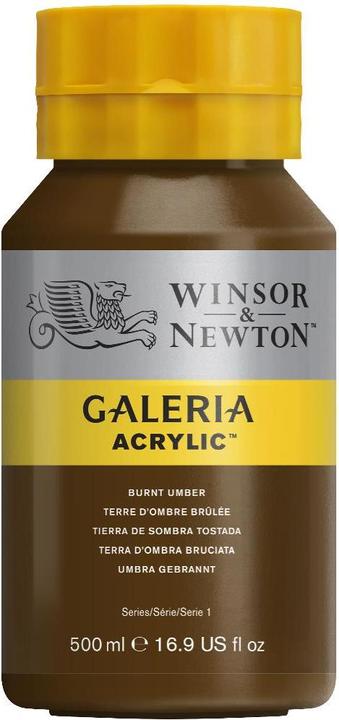 Actual product image Winsor & Newton Galeria Acrylic 500Ml Raw Sienna Opaque 553 (500 ml)