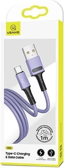 Image du produit Usams Câble U52 USB-C 2A Fast Charge 1m purpurowy/purple SJ436USB04 (US-SJ436) (1 m)