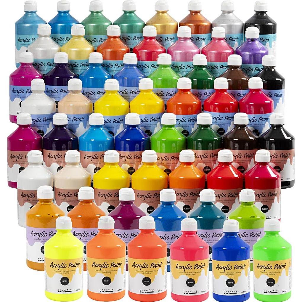A'Color, Colore + Vernice per fai da te, A-Color Acrylic Paint (500 ml)