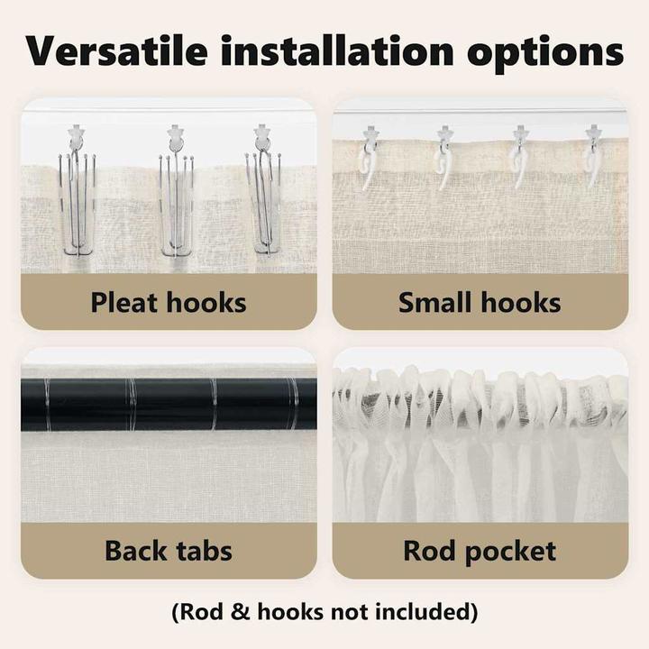 Produktbild vidaXL Voile-Vorhang (140 x 245 cm)