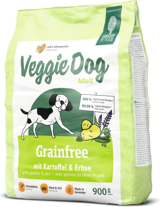 Image du produit Green Petfood Veggie Dog Grainfree Adult avec pomme de terre et pois (Adulte, 1 pcs, 927 g)
