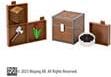 Actual product image Noble Collection Minecraft Loot Chest Forest 10 cm