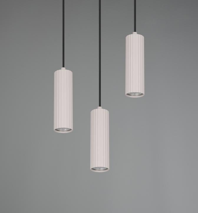 Immagine prodotto Trio 367730376 Soka GU10 Pendelleuchte 3-fach ⌀28cm Warm Grey (GU10)