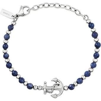 Breil, Armschmuck, - Fashion Beaded Bracelet with Soundwave Anchor TJ3588