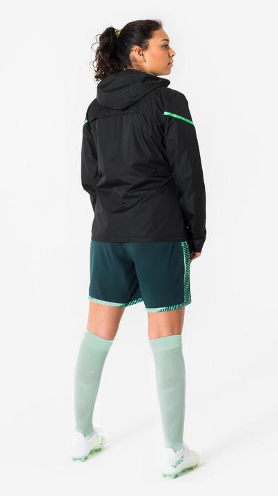 Produktbild Kipsta Damen Fussball Regenjacke - Viralto schwarz/grün (L)