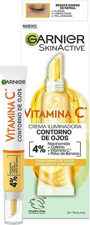 Immagine prodotto Garnier Skinactive Vitamina C Crema Iluminador Contorno De Ojos 15ml (Crema per la cura degli occhi, 15 ml, Giorno)