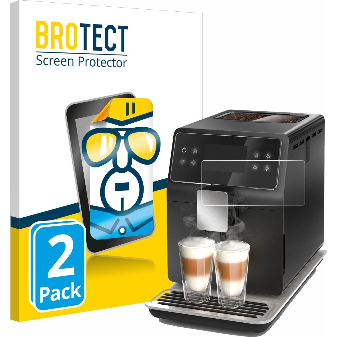 BROTECT Schutzfolie Displayschutz Klar, Zubehör Kaffeemaschinen, Transparent