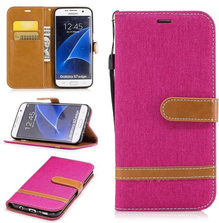Actual product image König Design Case Mobile Protection for Samsung Galaxy S7 Edge Case Cover Wallet Case New (Samsung Galaxy S7 Edge)