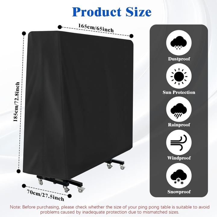 Immagine prodotto Venprodium Tischtennisplatte Abdeckung