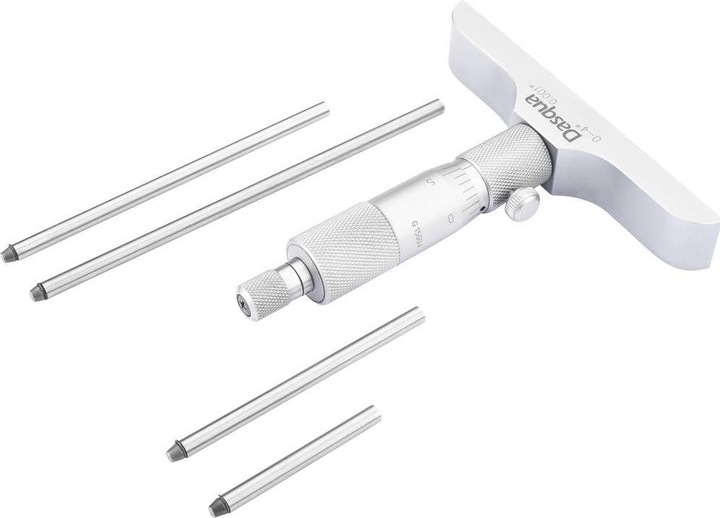 Actual product image Dasqua Depth micrometer with interchangeable rod, 0-75 mm (mm)