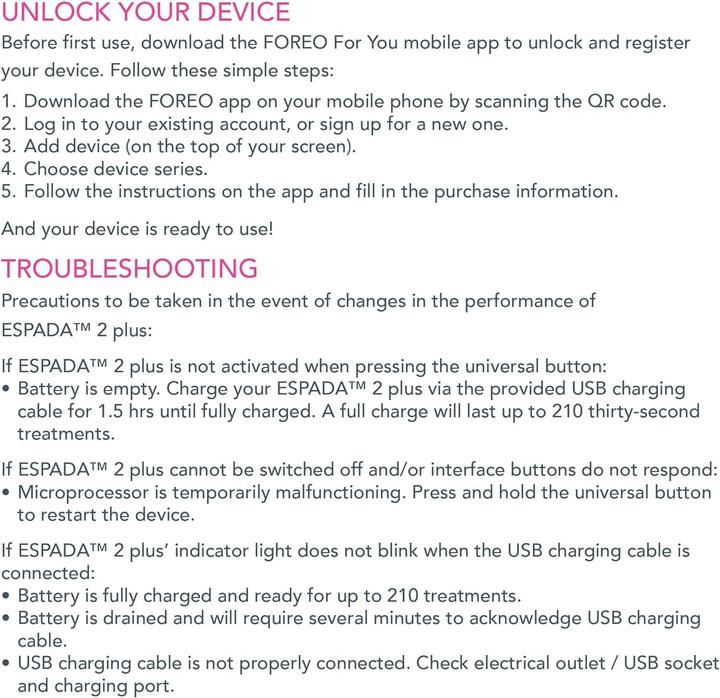 Actual product image Foreo ESPADA 2 plus Lavender