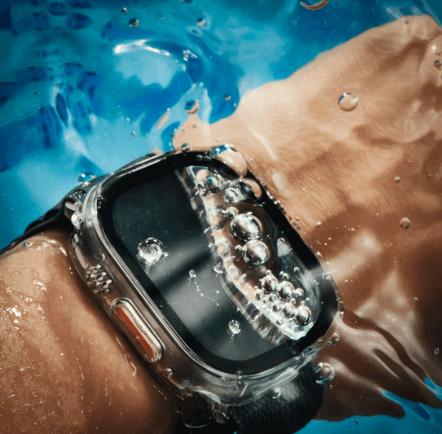 Produktbild Hama Schutzhülle für Apple Watch 4/5/6/SE 1. Gen./SE 2. Gen., 44mm, Transparent