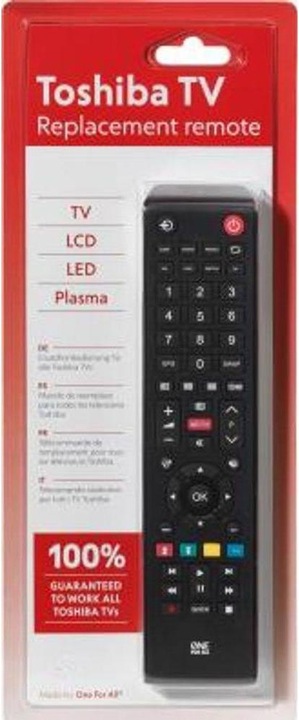 Immagine prodotto One for All Telecomando di ricambio TV Toshiba (Telecomando universale, Infrarossi)