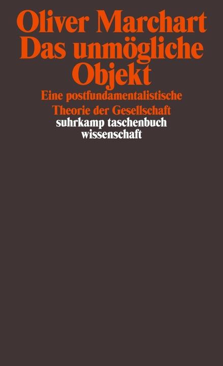 Produktbild Das unmögliche Objekt (Deutsch, Oliver Marchart, 2013)