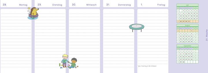 Produktbild Der Wochen-Tischkalender für das Schuljahr 2025/2026 (Kein Einband, Deutsch)