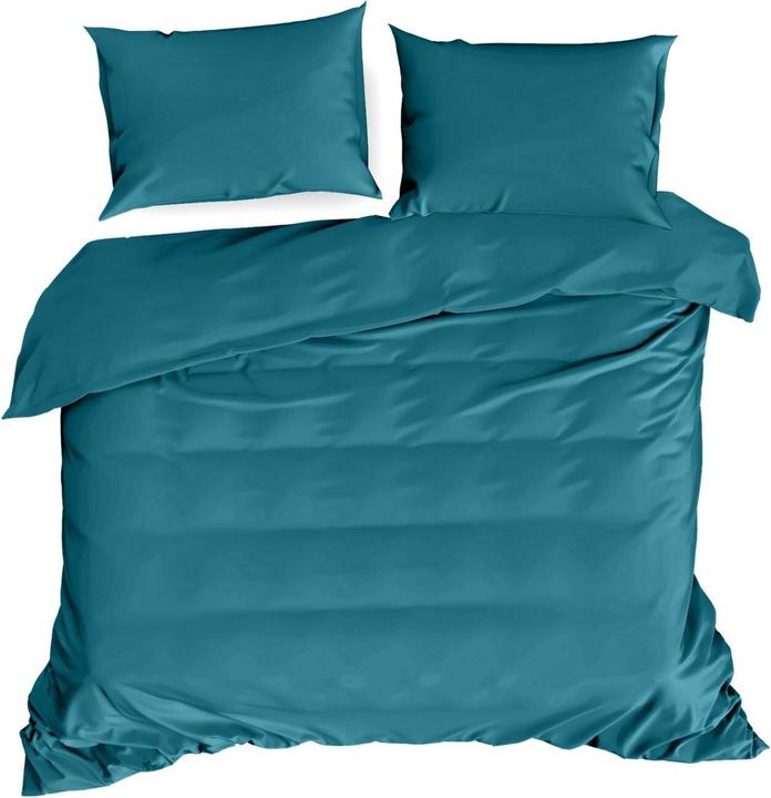 Actual product image Eurofirany DIVA LINE DINA High quality cotton satin single color bedding set, 160X200 cm, 2 pcs. 70 X 80 cm, co (Duvet cover, 160 x 200 cm)