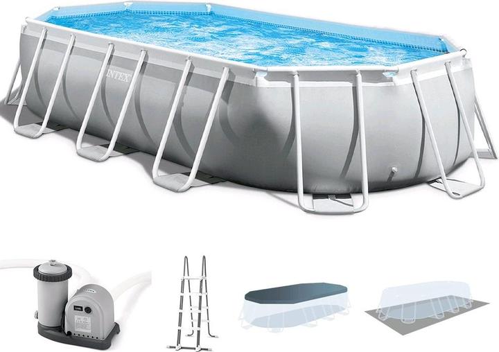 Produktbild Intex Prismenrahmen Oval Pool Set (610 x 305 x 122 cm)