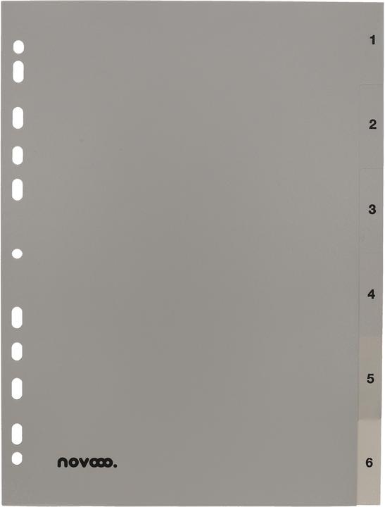 Produktbild Novooo Register PP grau A4