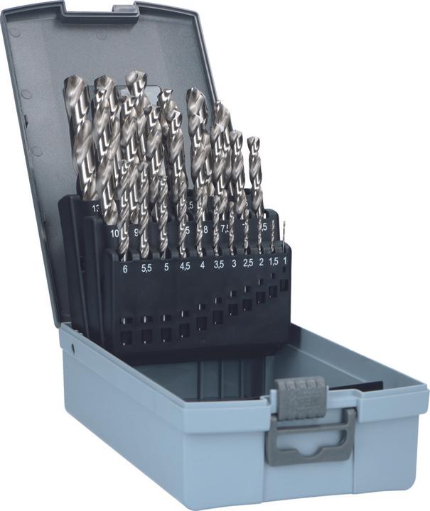 Actual product image OK-Line Twist drill set HSS-G (1 mm, 1.5 mm, 2 mm, 2.5 mm, 3 mm, 3.5 mm, 4 mm, 4.5 mm, 5 mm, 5.5 mm, 6 mm, 6.5 mm, 7 mm, 7.5 mm, 8 mm, 8.5 mm, 9 mm, 9.5 mm, 10 mm, 10.5 mm, 11 mm, 11.5 mm, 12 mm, 12.5 mm, 13 mm)