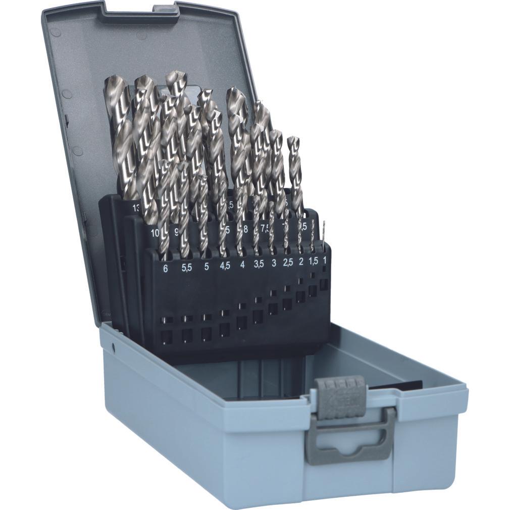 OK-Line, Bohrereinsatz, Spiralbohrersatz HSS-G (1 mm, 1.5 mm, 2 mm, 2.5 mm, 3 mm, 3.5 mm, 4 mm, 4.5 mm, 5 mm, 5.5 mm, 6 ...