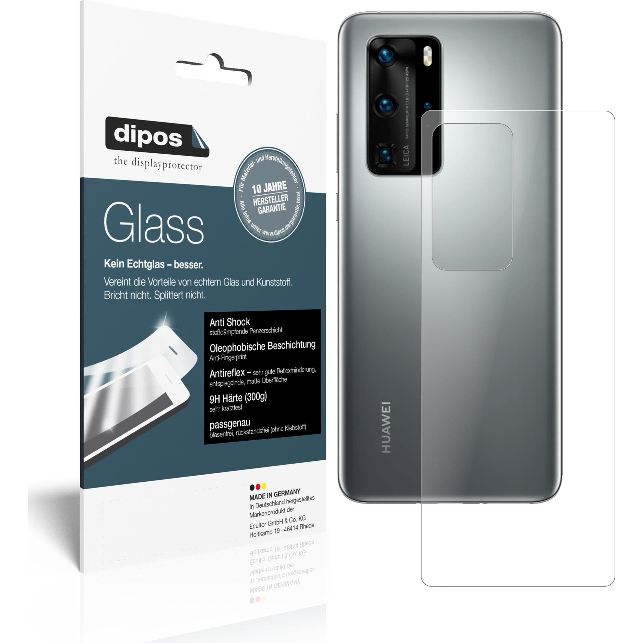 Dipos Displayschutz Anti-Shock (2 Stück, Huawei P40), Smartphone Schutzfolie, Transparent