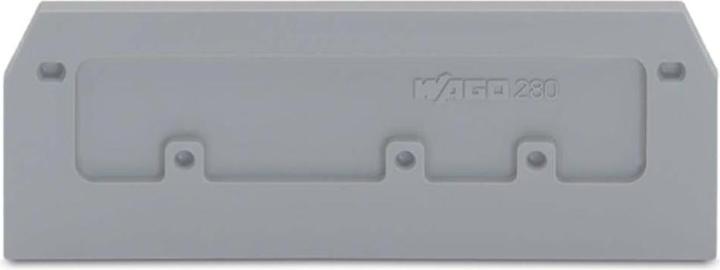 Produktbild Wago Endplatte grau für Serie 280 (Anschlussleiste)