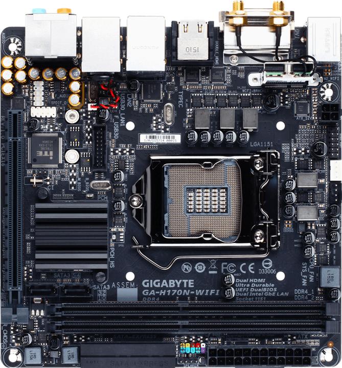 Produktbild Gigabyte Ga-H170n-Wifi (LGA 1151, Intel H170, Mini-ITX)