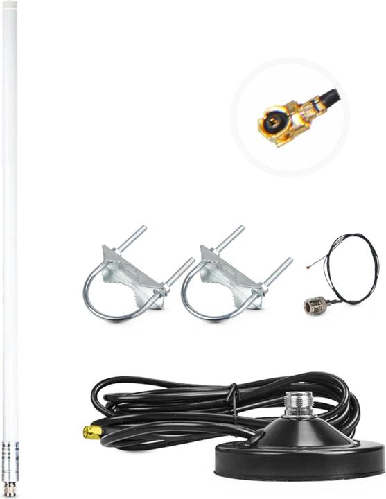 Immagine prodotto RAK Wireless 8dBi 1.3m Fiberglas LoRa Antenne N-Type auf iPex 858-878MHz (Lora)